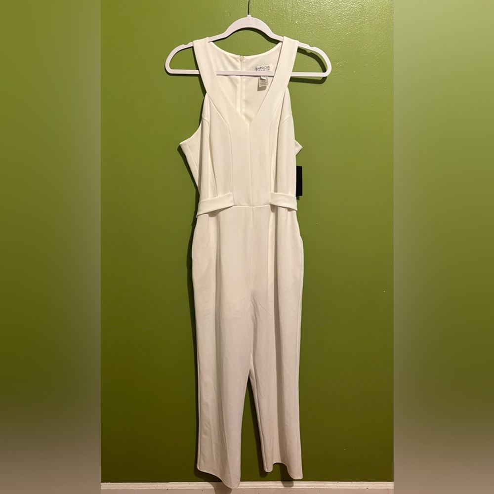 New Enfocus Studio White Jumpsuit